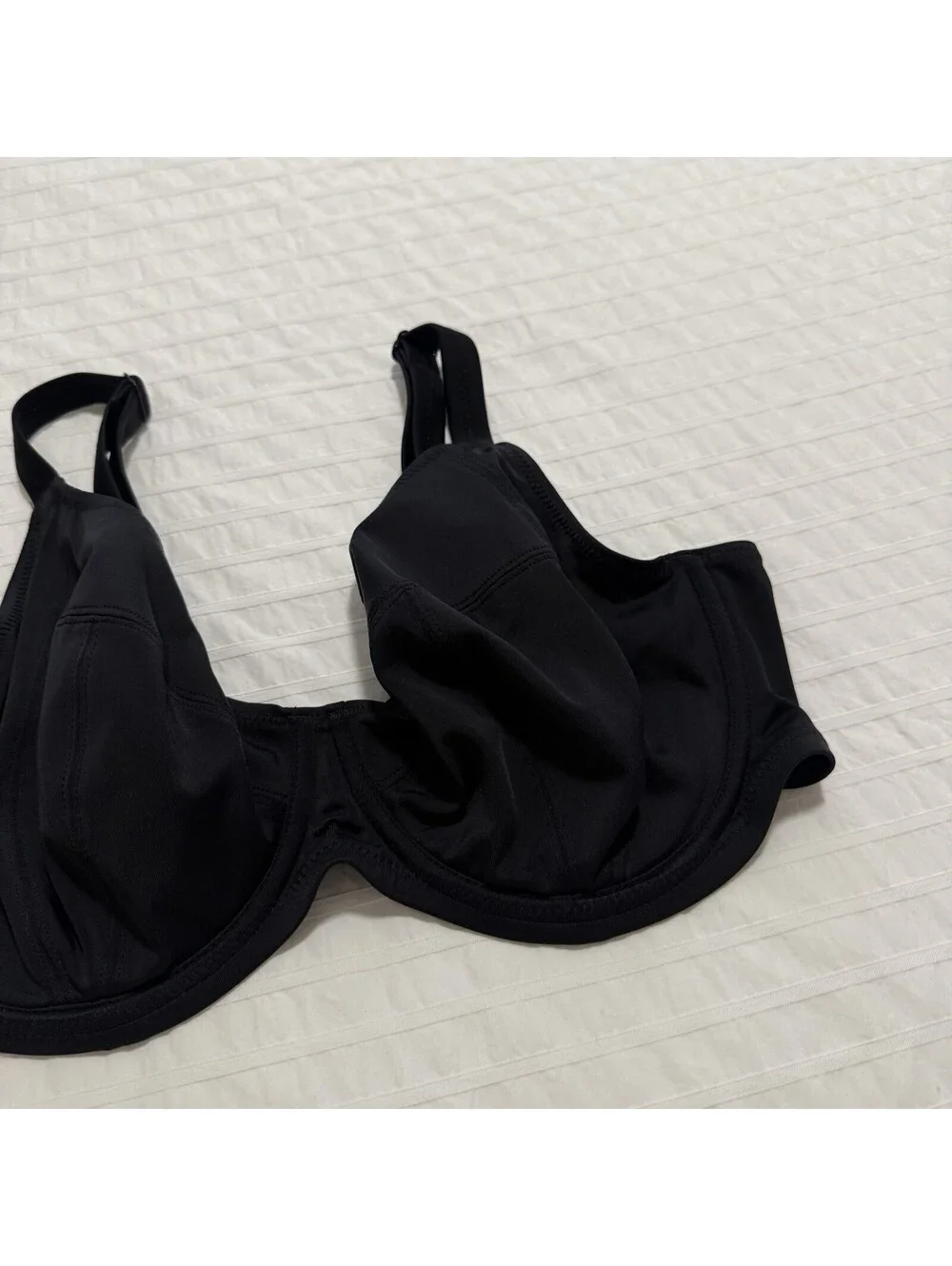 Elomi 36G Essentials Underwire Swim Bikini Bra Top ES7500 Black